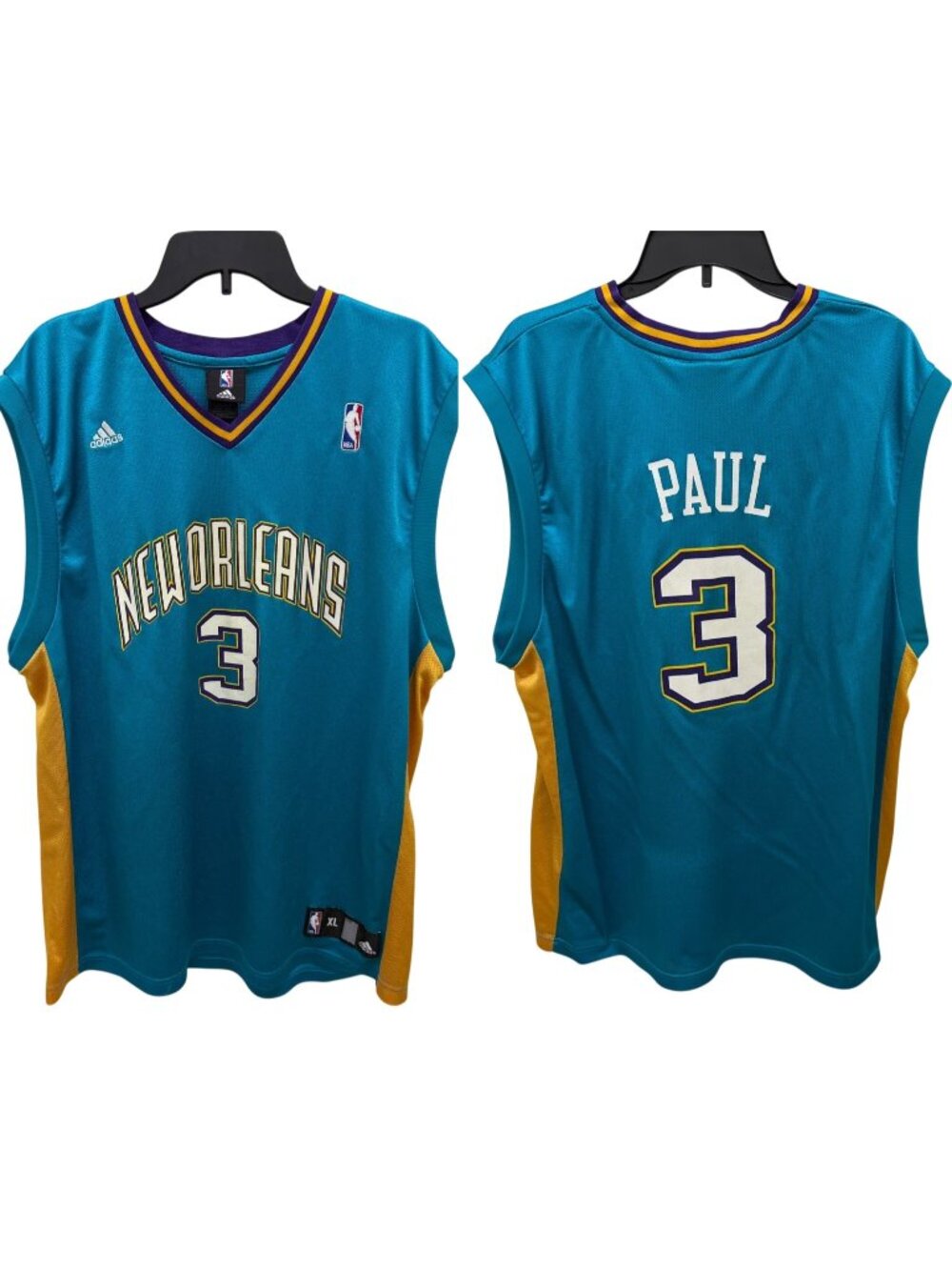 Adidas New Orleans Hornets Chris Paul #3 Teal NBA Jersey Men’s Size XL